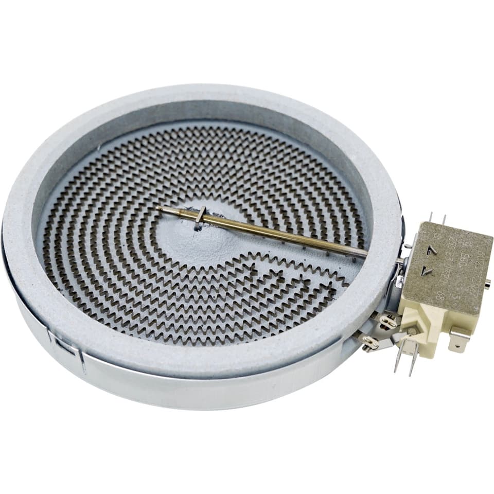 Original Einkreis-HiLight-Kochzone 1200 W für Bosch 00436605 – echtes Ersatzteilfoto