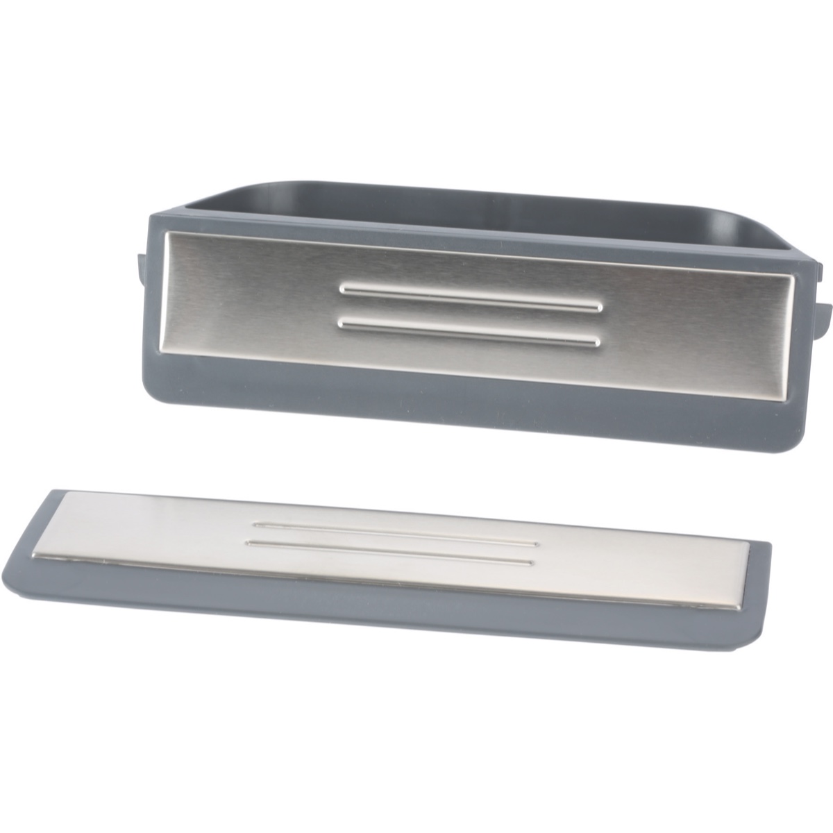 Original Korbgriff Set für OK + UK dunkelgrau mit Edelstahleinlage für Gaggenau / Neff / Siemens 00645096 – Produktbild