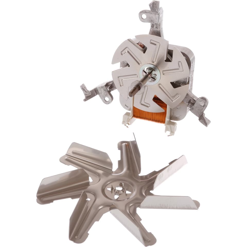 Original Backofen-Gebläsemotor mit Lüfterrad und Mutter für Bosch 12045178 – Produktansicht